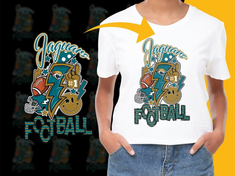 Stylish Jacksonville Jaguars Graphic Football PNG File - Teepew