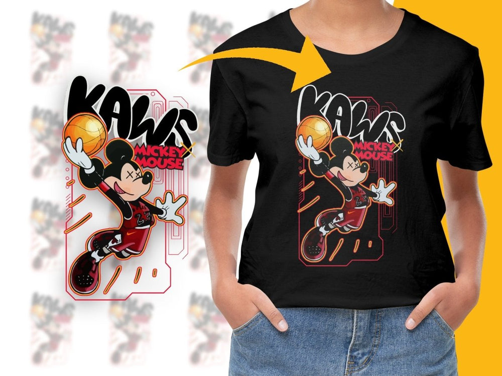 Stylish KAW Mickey Mouse Slam Dunk Graphic PNG File - Teepew