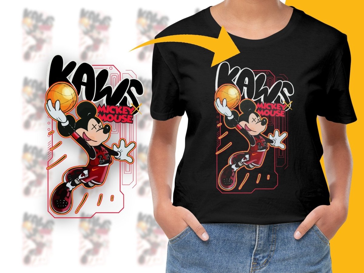 Stylish KAW Mickey Mouse Slam Dunk Graphic PNG File - Teepew