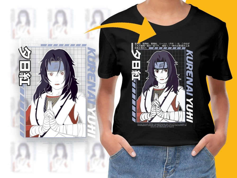 Stylish Kurenai Yūhi Anime Graphic PNG File - Teepew