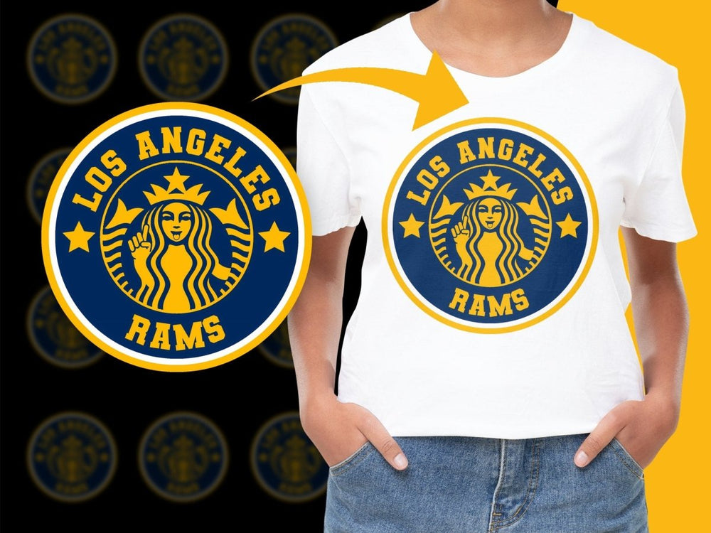 Stylish Los Angeles Rams Fan Design Graphic PNG File - Teepew