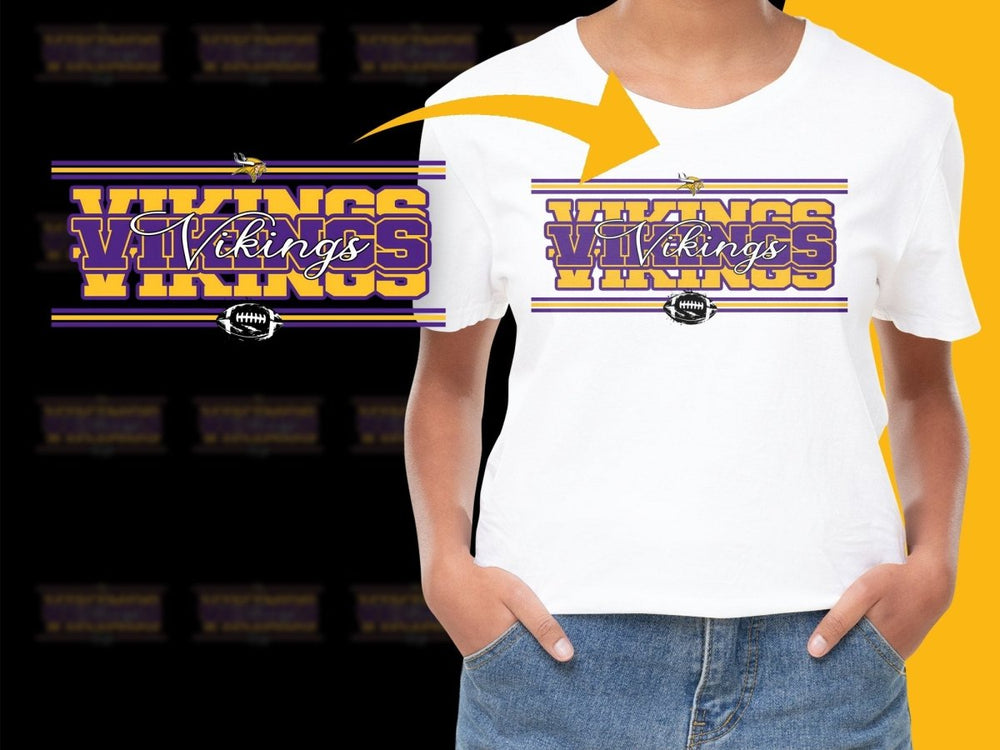 Stylish Minnesota Vikings Graphic Design PNG File - Teepew