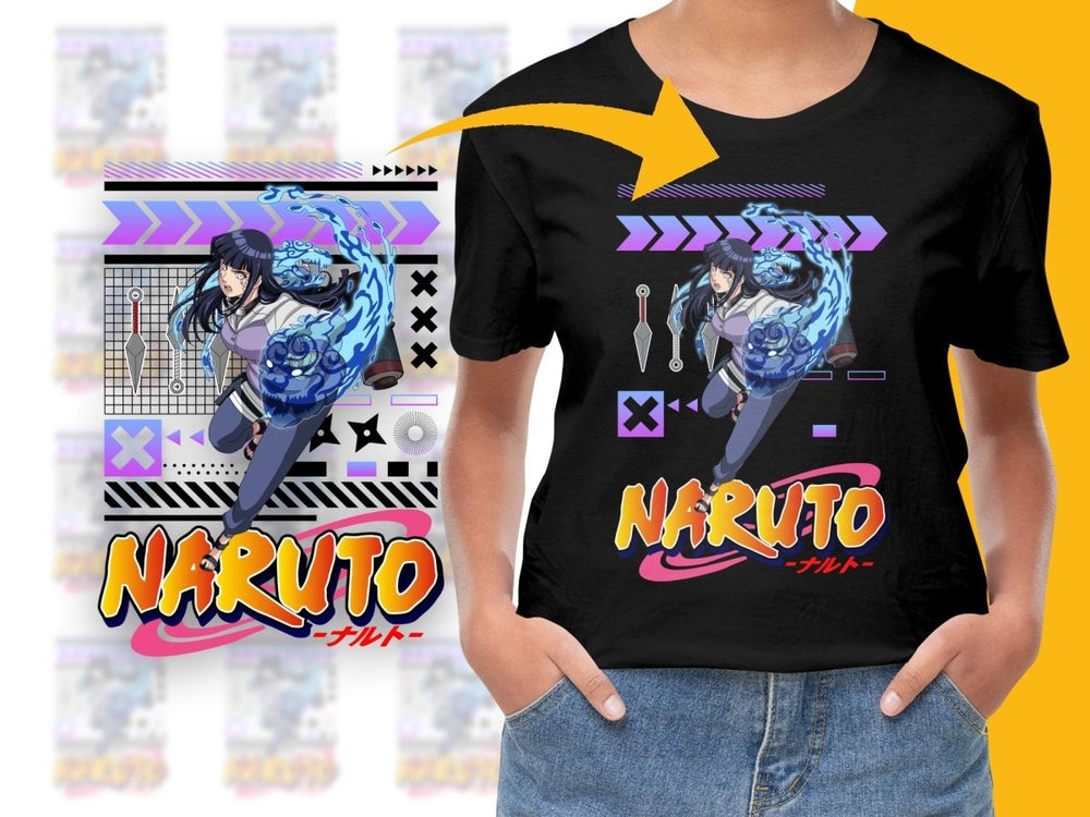 Stylish Naruto Hinata Design Anime Graphic PNG File - Teepew