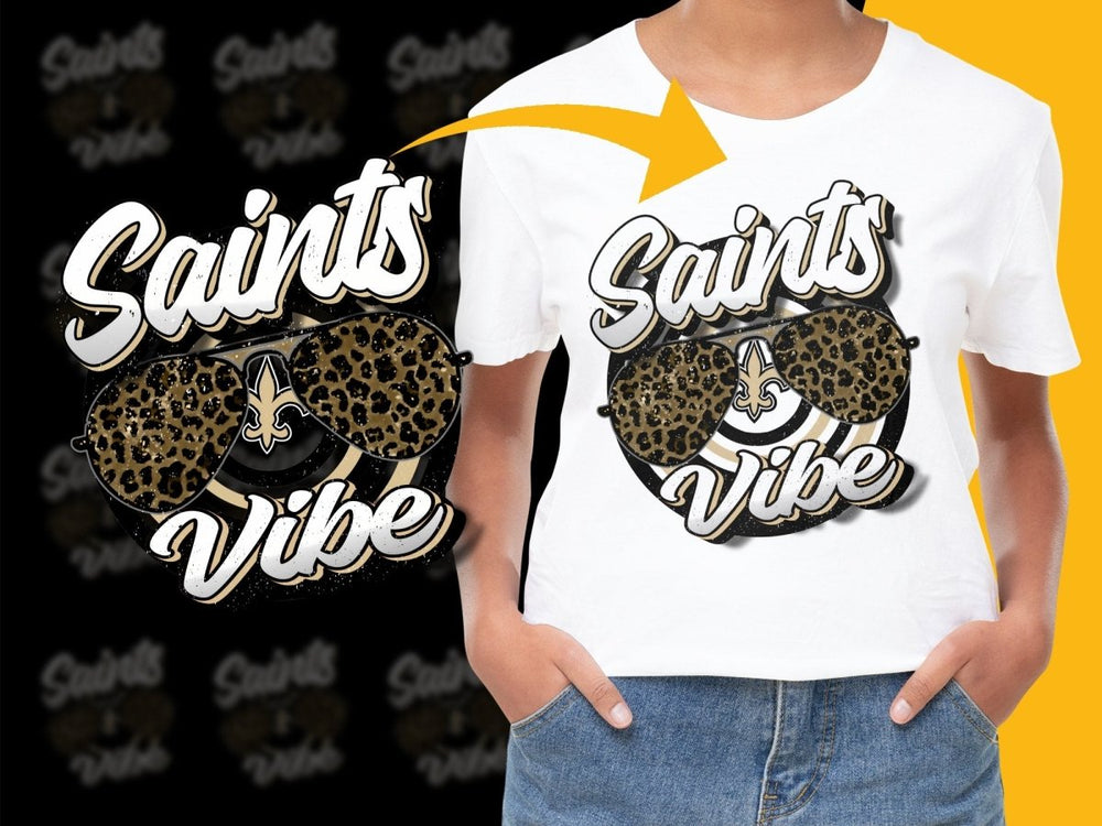Stylish New Orleans Saints Vibe Graphic PNG File - Teepew