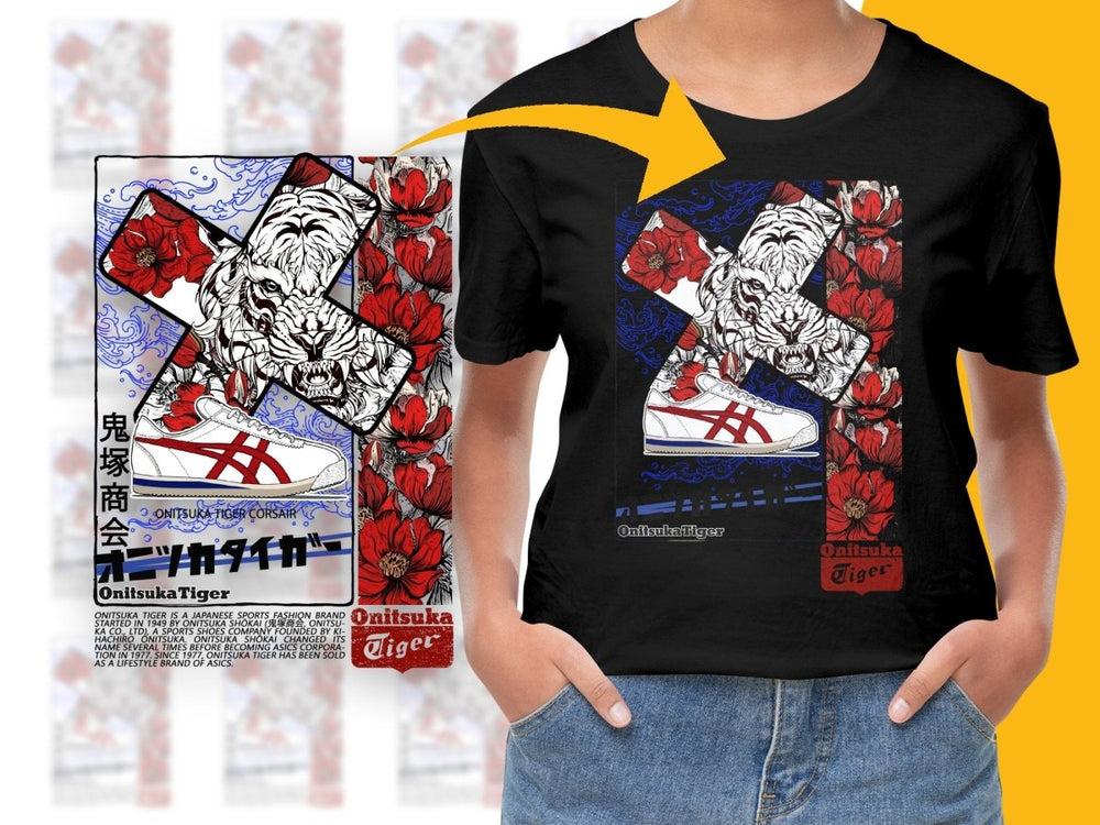 Stylish Onitsuka Tiger Design PNG File - Teepew