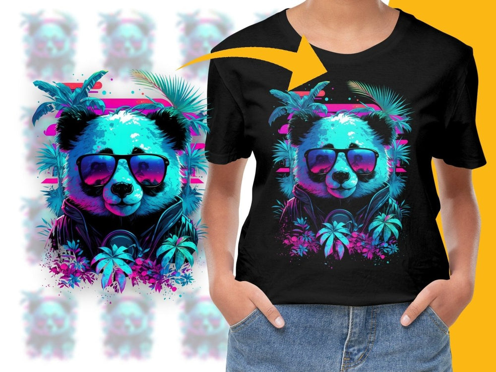 Stylish Panda with Sunglasses Cool Design PNG File - Teepew