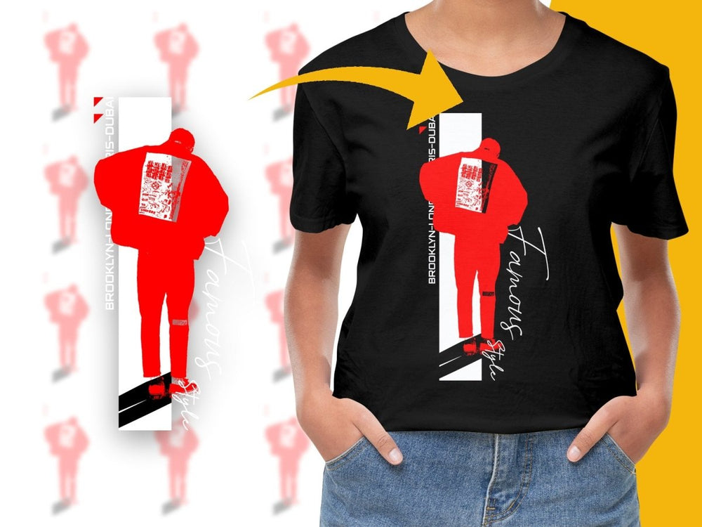 Stylish Red Artistic Graphic Design PNG File - Teepew