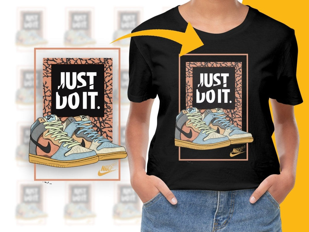 Stylish Sneaker Graphic Just Do It Sport Brand PNG File - Teepew