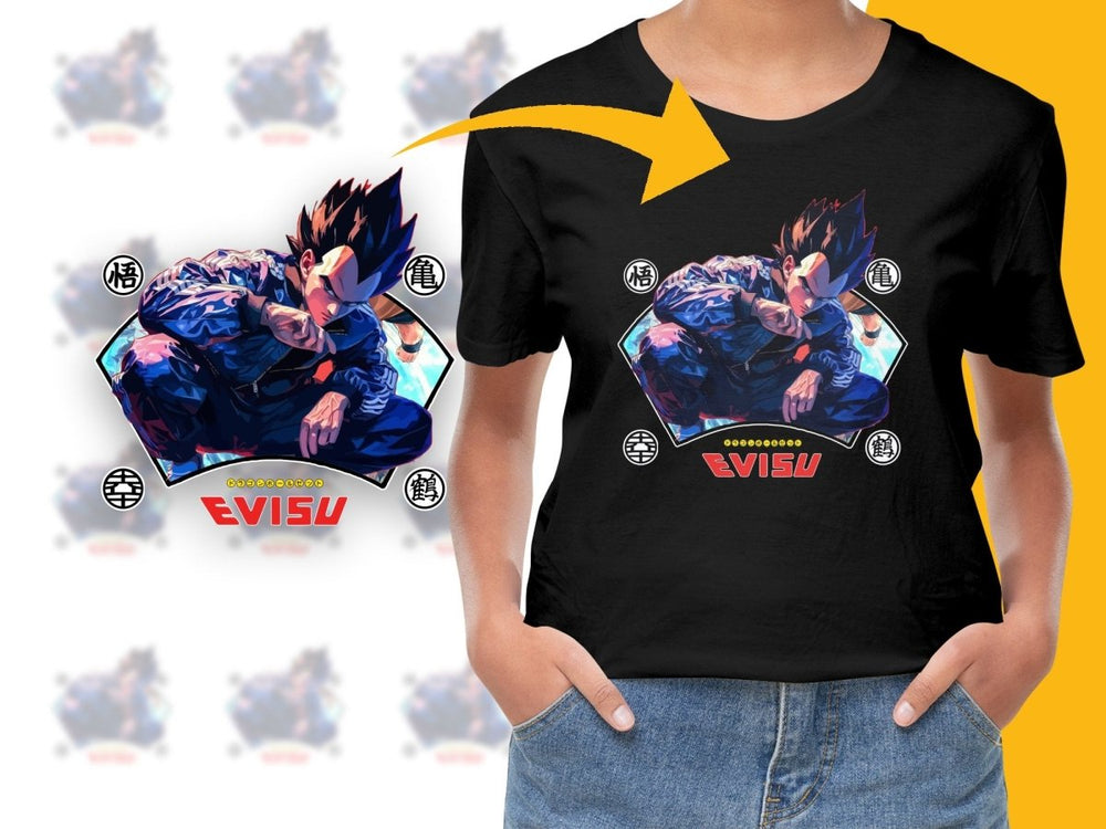 Stylish Street wear Brand Graphic Vegeta Design Anime PNG File - Teepew