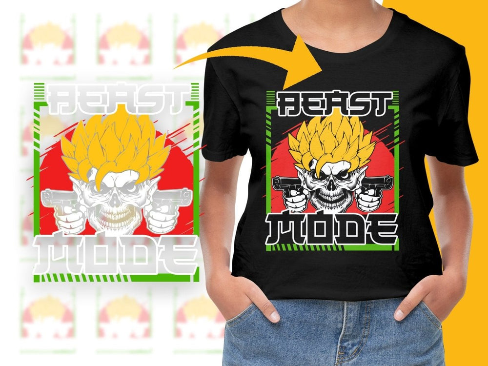 Stylish Super Saiyan Design Graphic PNG File - Teepew