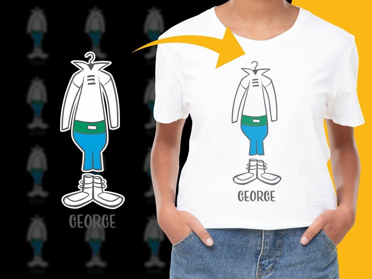 Stylized Cartoon Design George Character PNG File - Teepew