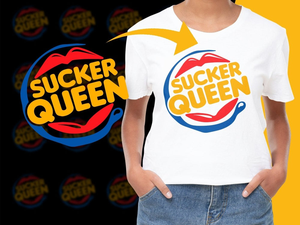 Sucker Queen Graphic Design Unique Fun PNG File - Teepew