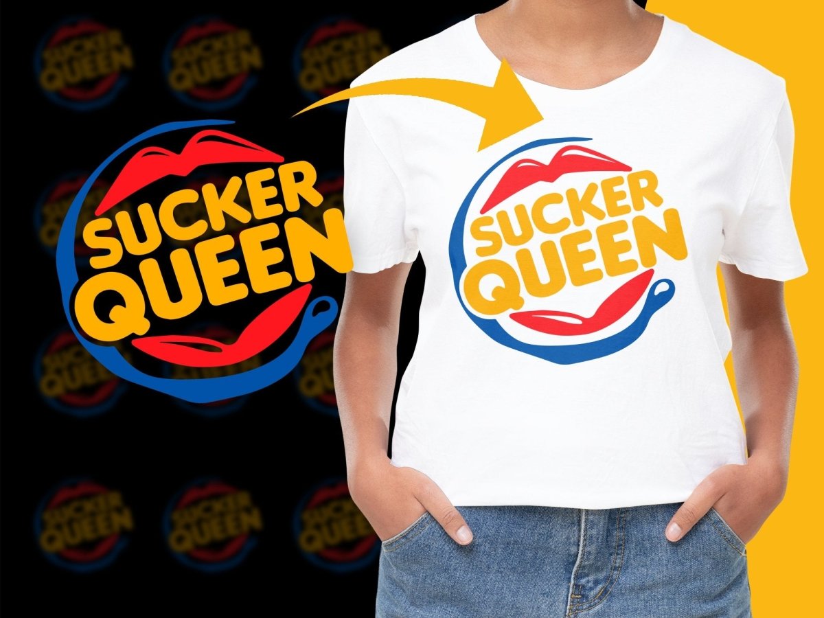 Sucker Queen Graphic Design Unique Fun PNG File - Teepew