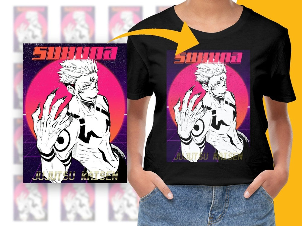 Sukuna Jujutsu Kaisen Anime Character PNG Digital - Teepew