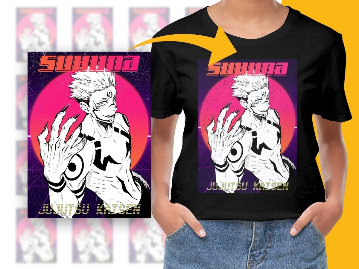 Sukuna Jujutsu Kaisen Anime Character PNG Digital - Teepew