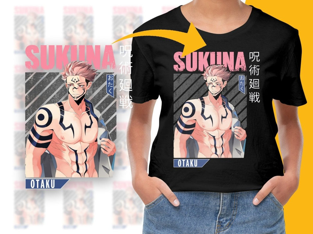 Sukuna Otaku Anime Character PNG Digital - Teepew