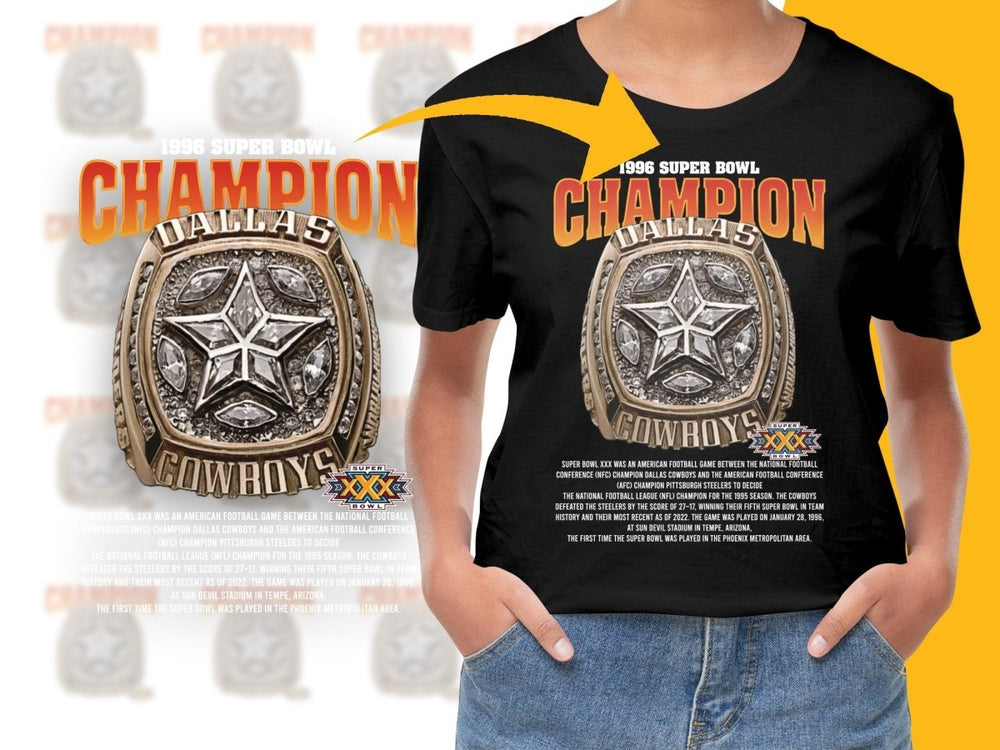Super Bowl 1996 Dallas Cowboys Championship Ring PNG File - Teepew