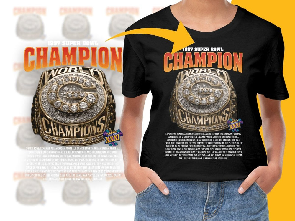 Super Bowl 1997 World Champions Football Theme PNG File - Teepew
