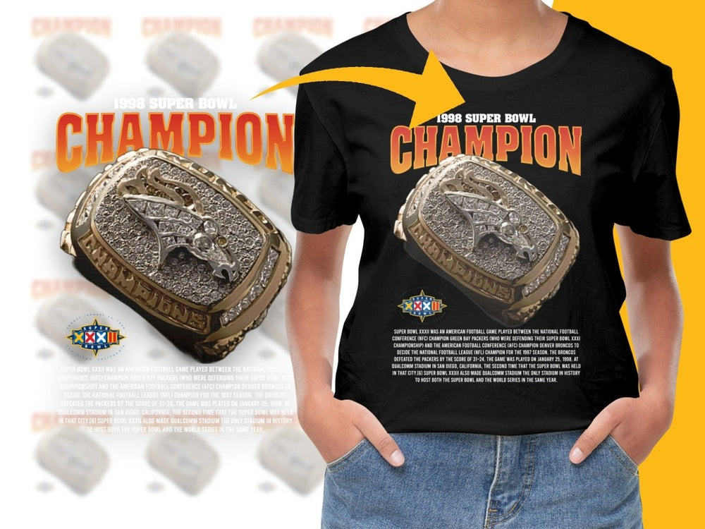 Super Bowl 1998 Champion Super Bowl Ring PNG File - Teepew