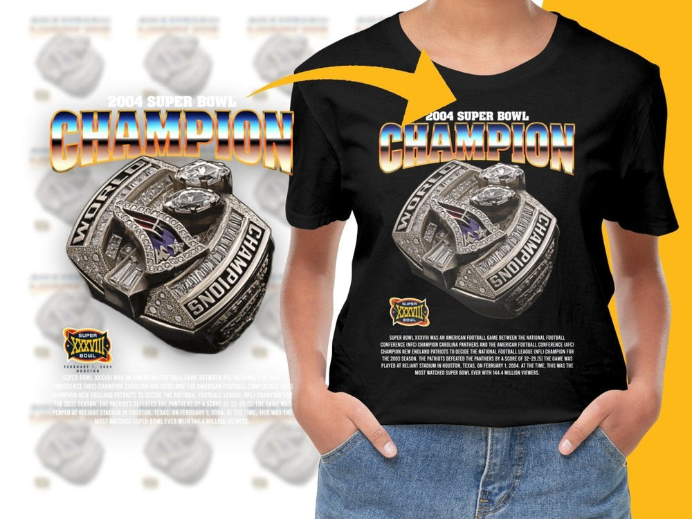 Super Bowl 2004 Champion Super Bowl XXXVIII Ring PNG File - Teepew