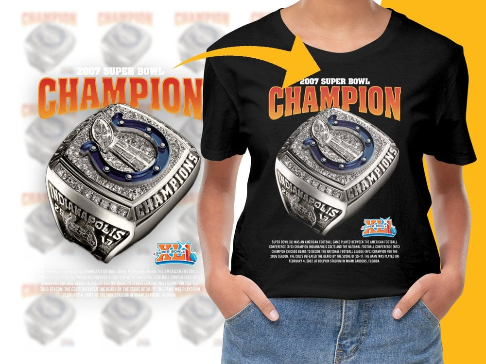 Super Bowl 2007 Indianapolis Super Bowl XL Champion Ring PNG File - Teepew