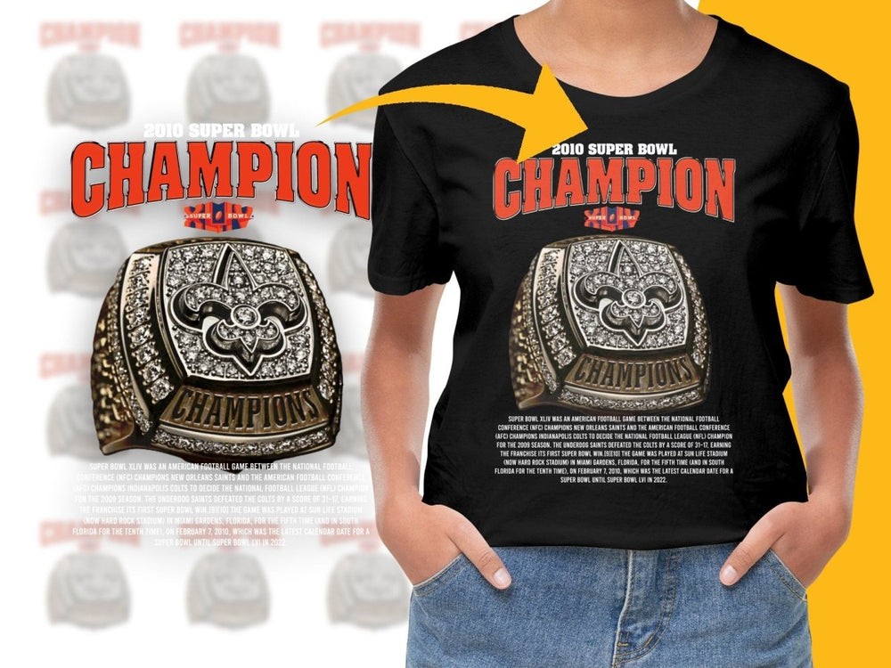 Super Bowl 2010 Champion Super Bowl Ring PNG File - Teepew