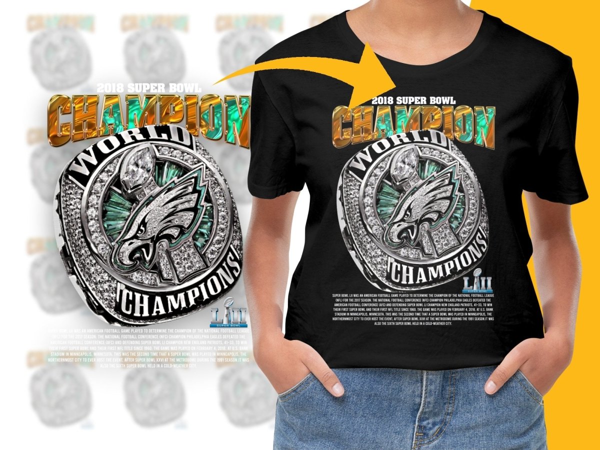 Super Bowl 2018 Champion World Champions Football Fan PNG File - Teepew