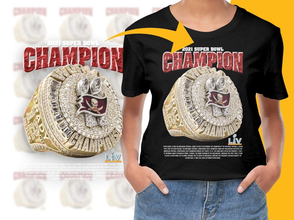 Super Bowl 2021 Champion Ring with Embedded Logo PNG File - Teepew