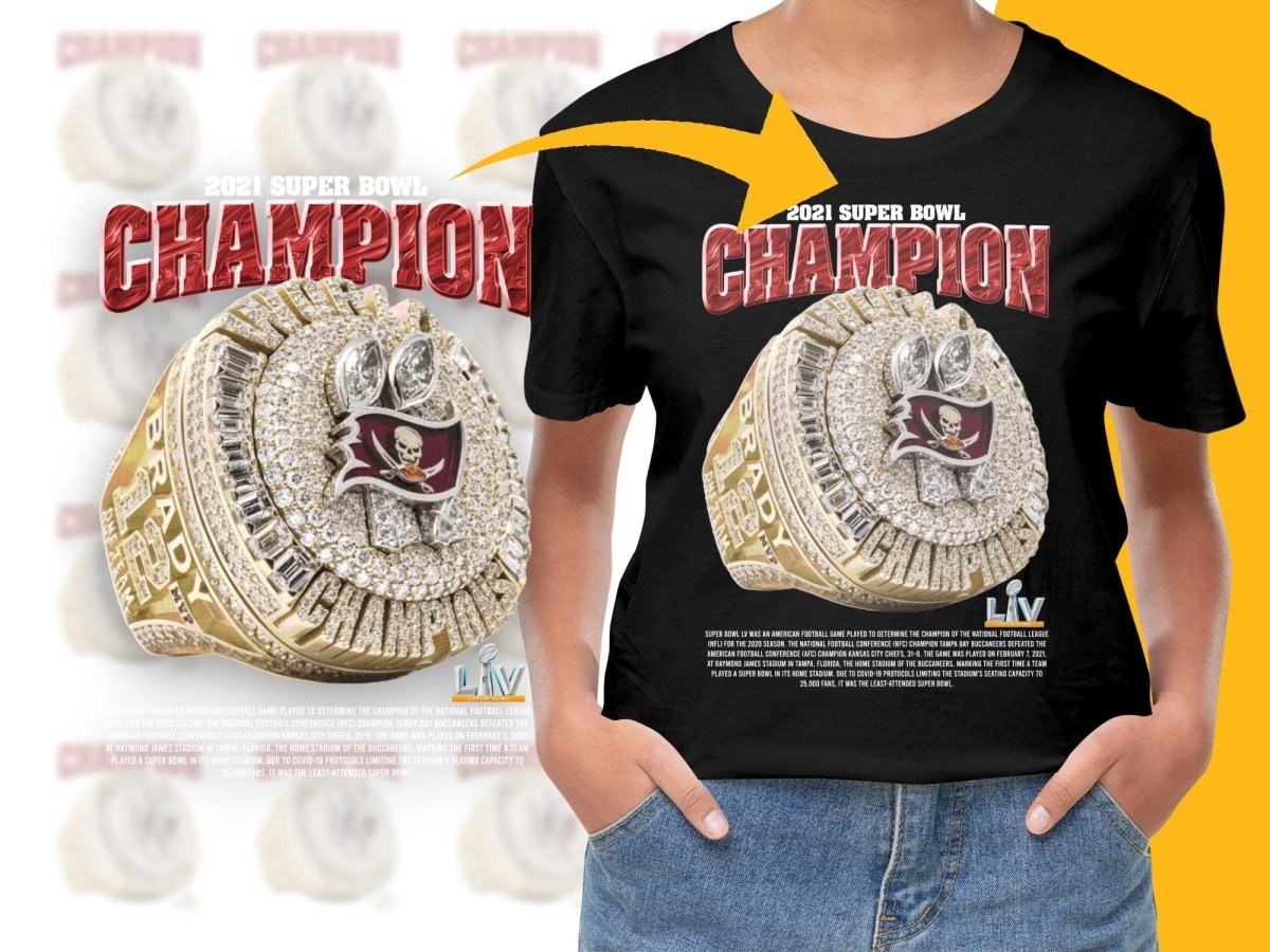 Super Bowl 2021 Champion Ring with Embedded Logo PNG File - Teepew