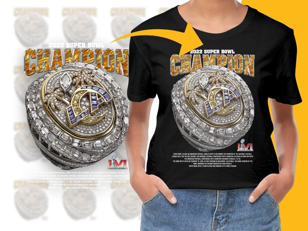 Super Bowl 2022 Champion LVI Super Bowl Ring PNG File - Teepew