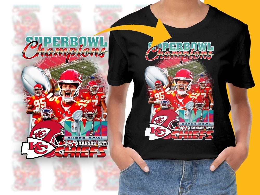 Super Bowl Champions LVII Kansas City Chiefs PNG File - Teepew