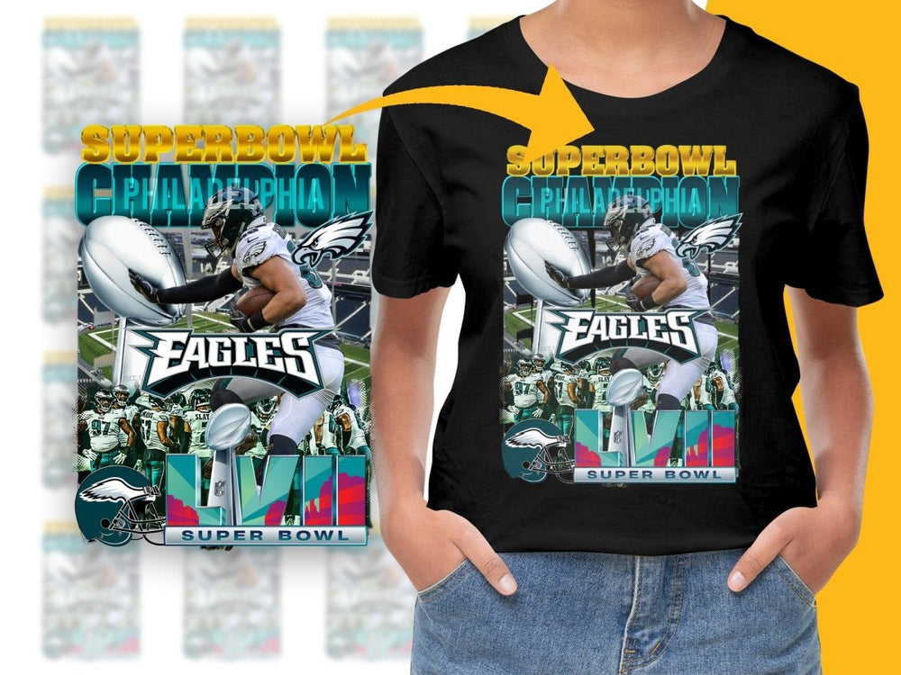 Super Bowl Champions Philadelphia Eagles LVII PNG File - Teepew