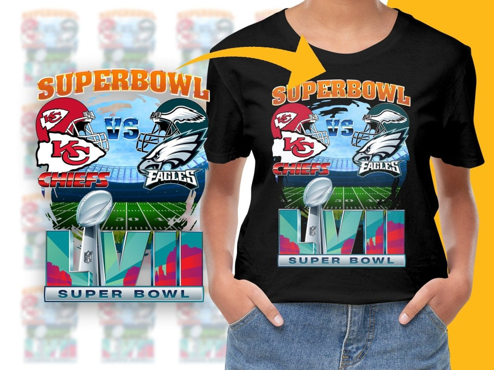 Super Bowl LVII Chiefs vs Eagles PNG File - Teepew