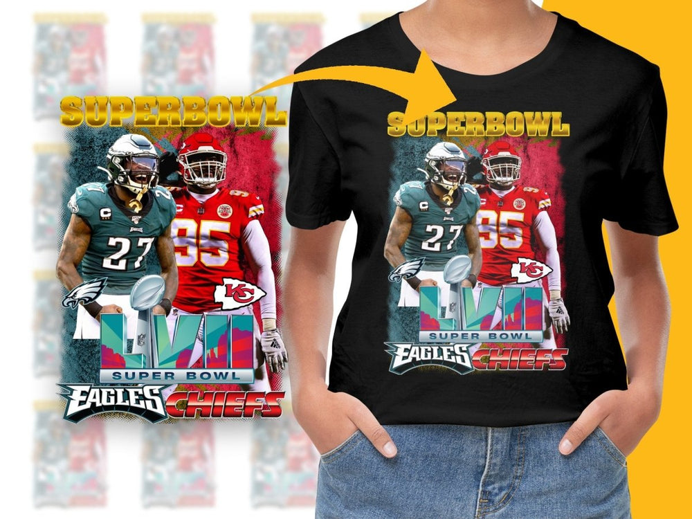 Super Bowl LVII Eagles vs Chiefs PNG File - Teepew