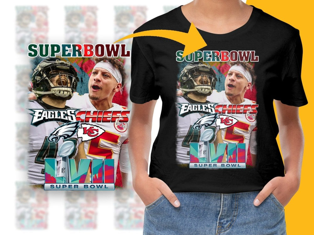 Super Bowl LVII Eagles vs Chiefs PNG File - Teepew