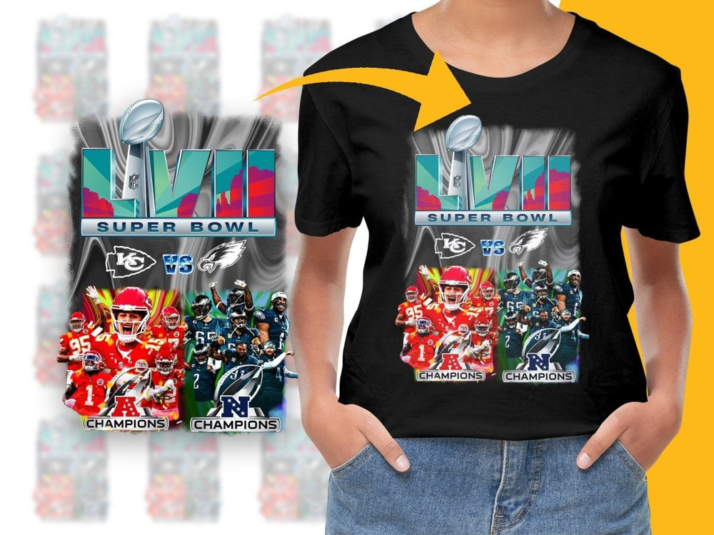 Super Bowl LVII Kansas City vs Philadelphia PNG File - Teepew
