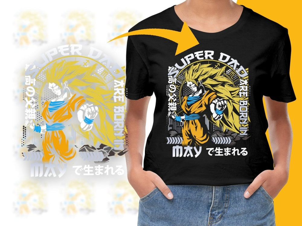 Super Cool Super Dad Anime Goku Reborn PNG File - Teepew