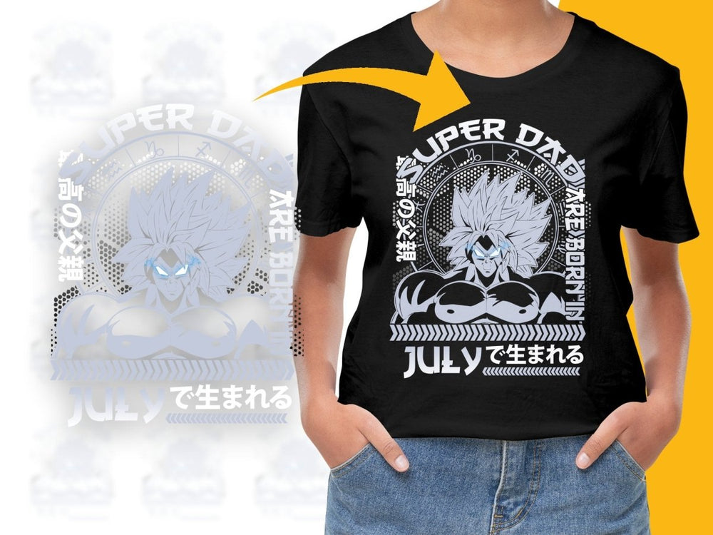 Super Dad Are Born In July Anime Character PNG File - Teepew