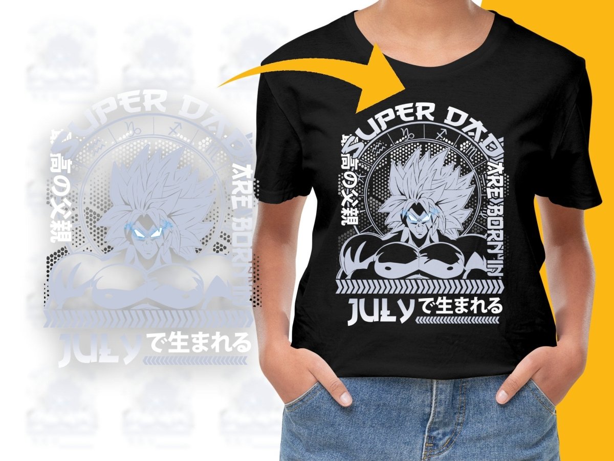 Super Dad Are Born In July Anime Character PNG File - Teepew
