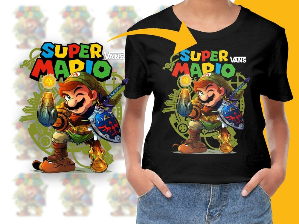 Super Mario Shoe Brand Collaboration Graphic PNG File - Teepew