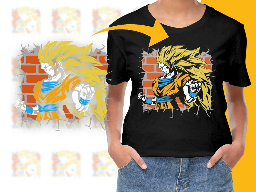 Super Saiyan Goku Anime Graphic PNG File - Teepew