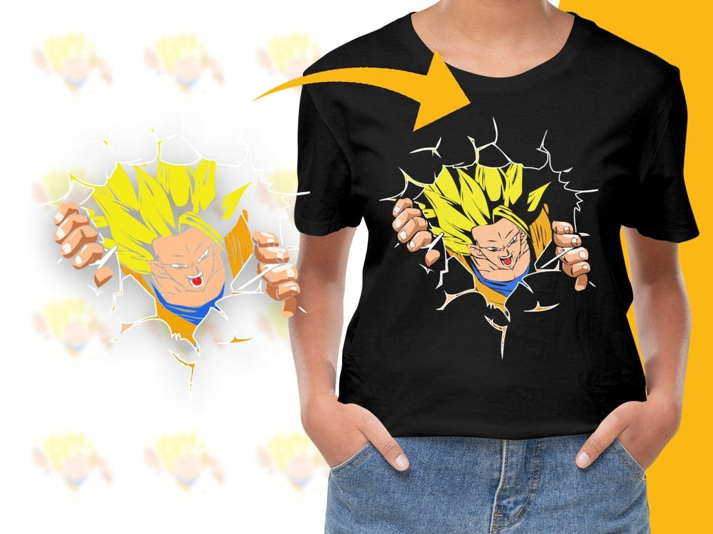 Super Saiyan Goku Powerful Rage Graphic PNG File - Teepew