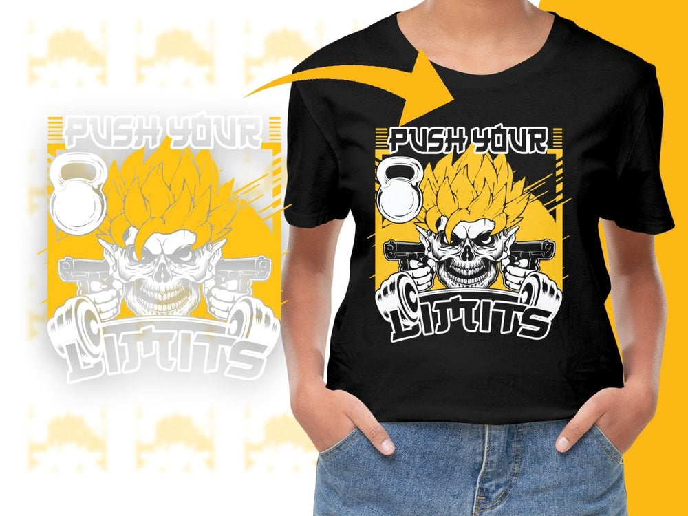 Super Saiyan Skull Workout Graphic PNG File - Teepew