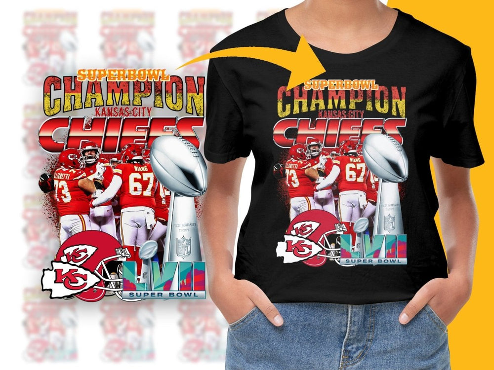 Superbowl Champion Kansas City Chiefs LVII PNG File - Teepew