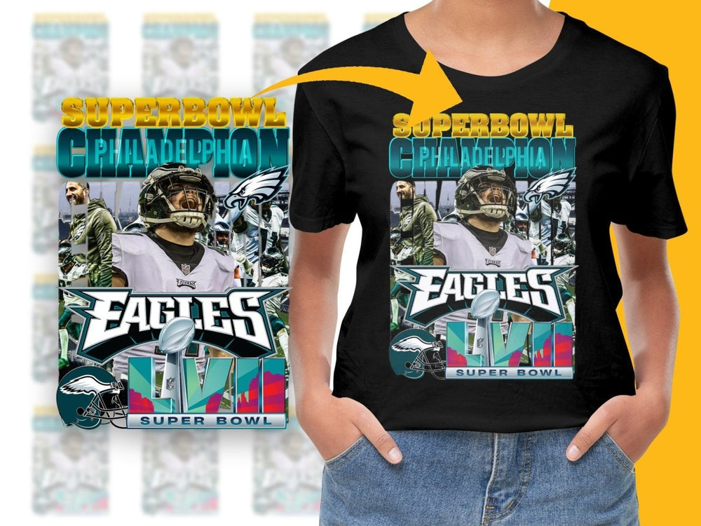 Superbowl Champion Philadelphia Eagles LVII PNG File - Teepew