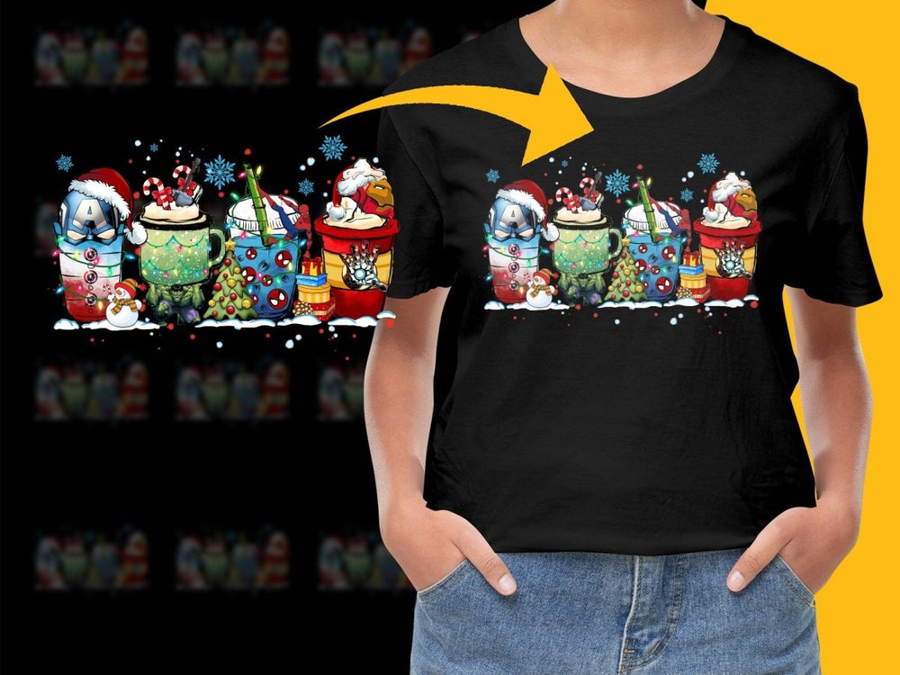 Superheroes Christmas Hot Chocolate Graphic PNG File - Teepew