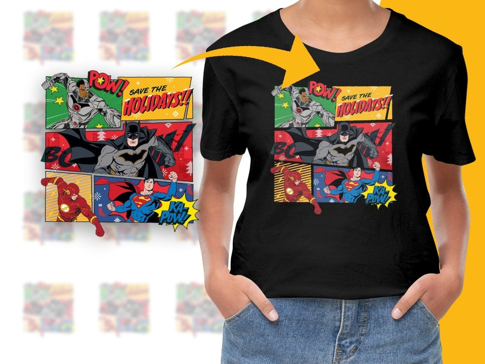 Superheroes Save the Holidays Christmas PNG File - Teepew