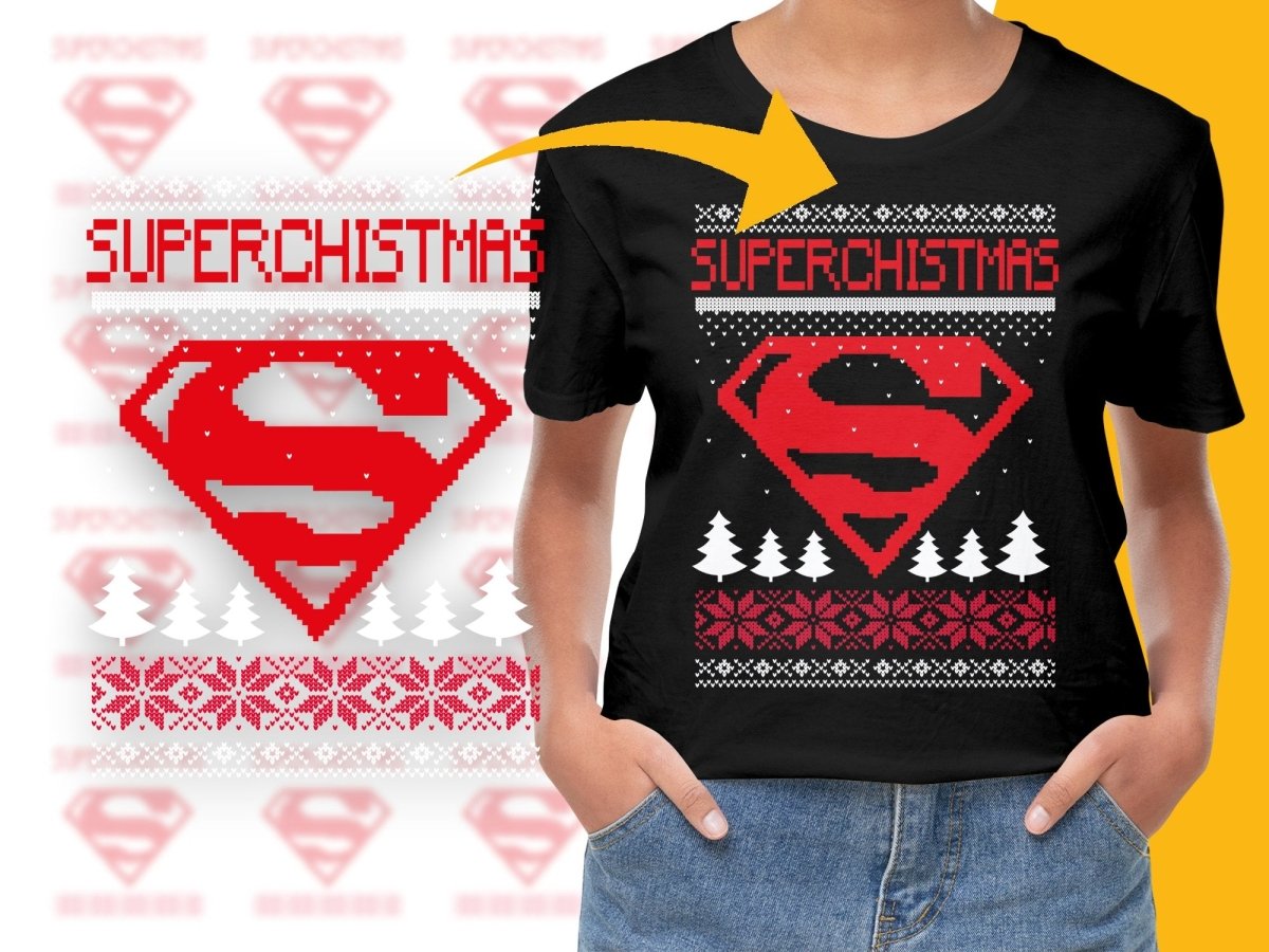 Superman SuperChristmas PNG File - Teepew
