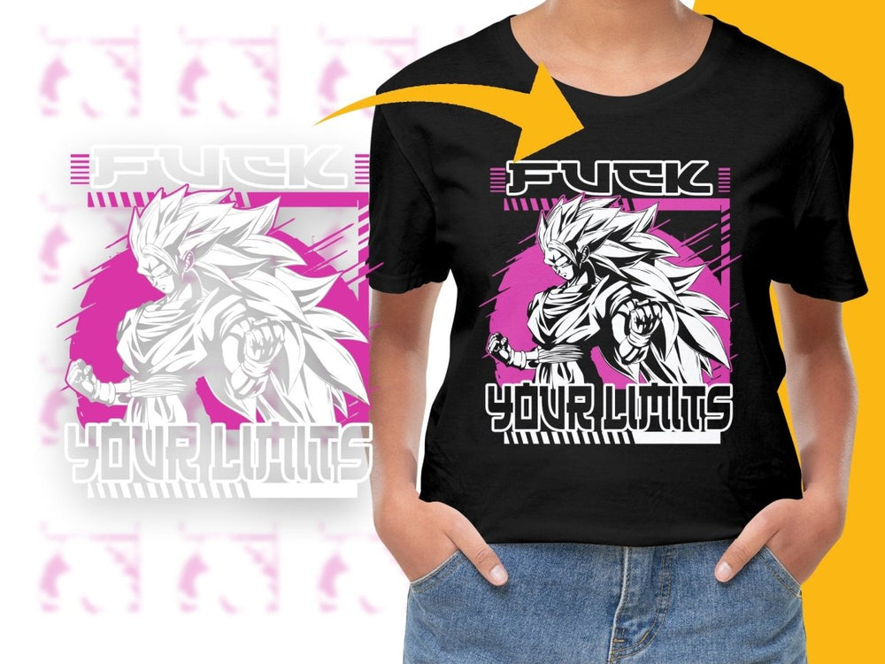 Supersaiyan Vegeta Fuck Your Limits PNG File - Teepew
