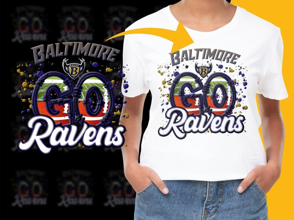 Support Your Team GO Ravens NFL Football PNG File - Teepew